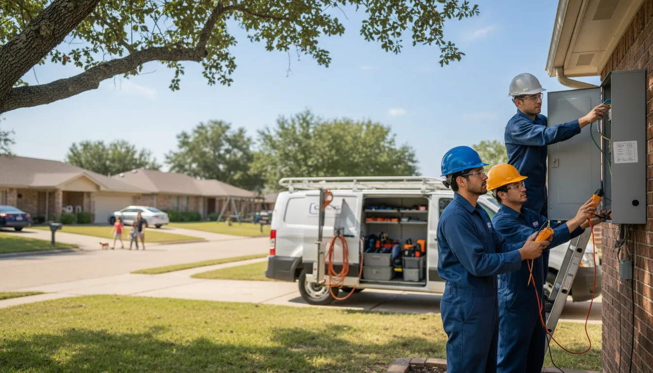 Certified electrician providing emergency electrical services in Coral, MI